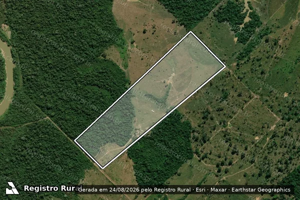 Imagem de satélite de PAD Humaitá ? Lote 57 ? Colônia São Francisco de Assis - Lote 57 em Porto Acre - AC