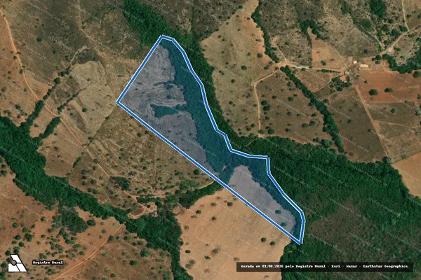 Imagem de satélite de FAZENDA COMPRIDO - 001 em Guarda-Mor - MG