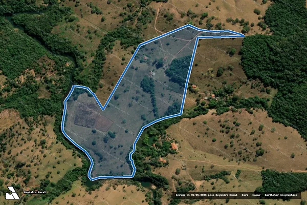 Imagem de satélite de Fazenda Nossa Senhora Da Conceicao - Parte 3 em Corumbá de Goiás - GO