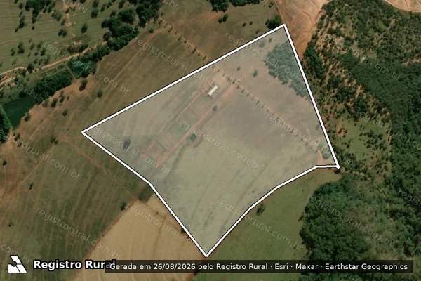 Imagem de satélite de Sítio Barra dos Dois Amores - Parte 1 em Santa Rita do Passa Quatro - SP