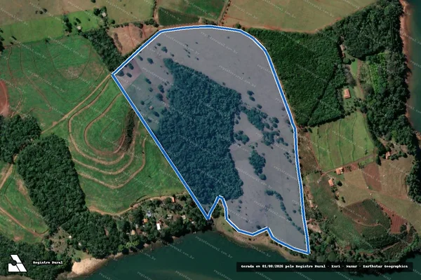 Imagem de satélite de Fazenda Santa Luiza - Parcela 1 em Piraju - SP