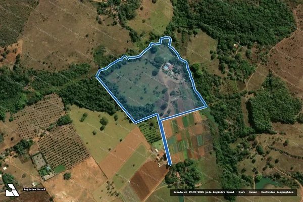 Imagem de satélite de Fazenda Sobradinho ? GLEBA 01 - GLEBA 01 em Anápolis - GO