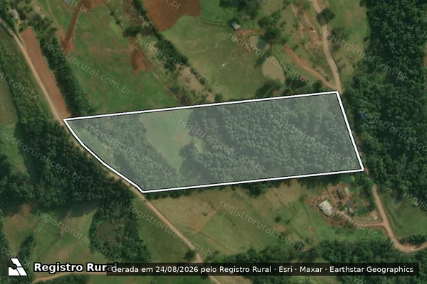 Imagem de satélite de Parte do Lote Rural n° 93 - PARCELA 02 em Santa Helena - SC