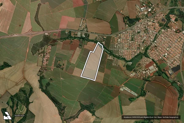 Imagem de satélite de SITIO SANTO ANTONIO - Remanescente em Engenheiro Coelho - SP