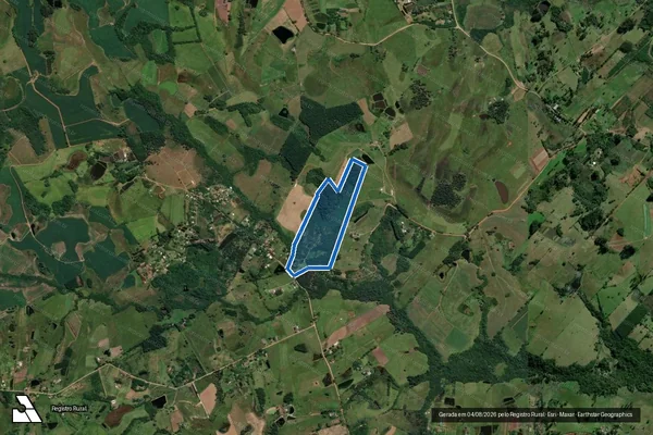 Imagem de satélite de Fazenda das Palmas - Parcela 1 em Portão - RS