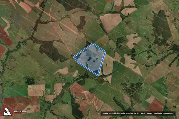 Imagem de satélite de Fazenda Nossa Senhora Aparecida - 04 em Santo Antônio do Aracanguá - SP