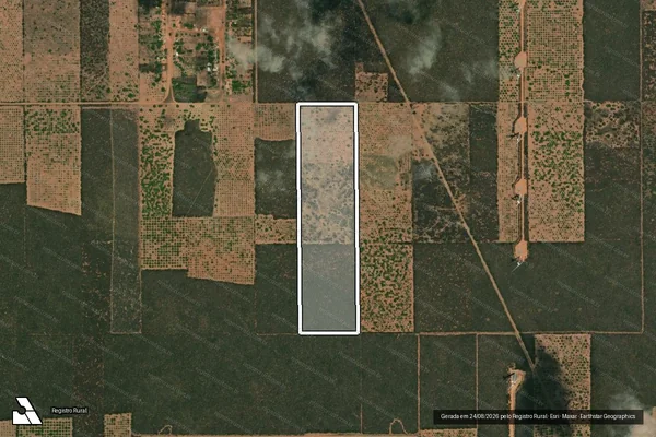 Imagem de satélite de Lote 06-A ? VAC - Parte 1 em Serra do Mel - RN