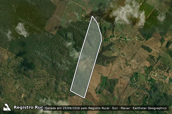 Imagem de satélite de LOTE 165 DA GLEBA PA CLEMENTE/CAJAZEIRAS; - Parcela 1 em Barra do Corda - MA