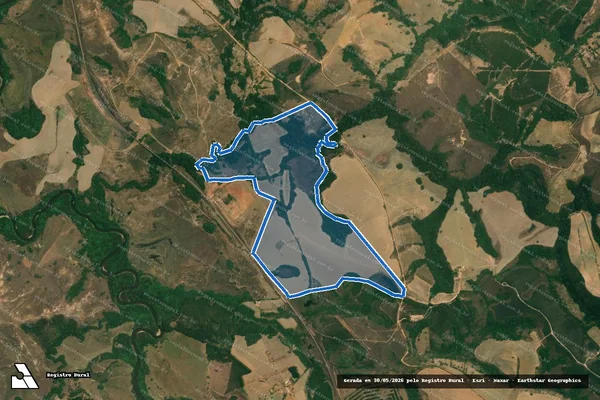 Imagem de satélite de FAZENDA BAHIA - Parcela 1 em Andrelândia - MG
