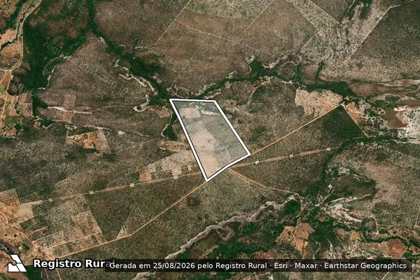 Imagem de satélite de P.A.  BELO HORIZONTE LOTE 29 - 001 em Guarani de Goiás - GO