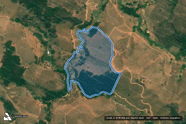 Imagem de satélite de Sítio Papagaio - Parcela 01 em Canaã - MG