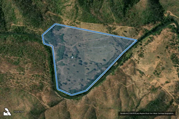 Imagem de satélite de PA ELIAS ALVES CAMBAUBA ? LOTE-55 - LOTE-55 em Uruana de Minas - MG
