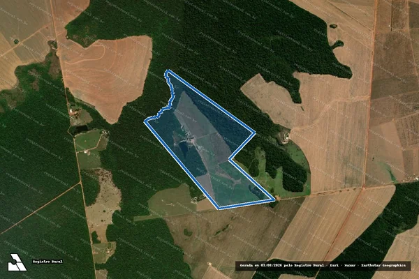 Imagem de satélite de SÍTIO NOVA JANDAIA II - Parte 1 em Tapurah - MT