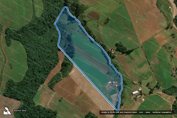 Imagem de satélite de LOTE 09 - PA MADRE CRISTINA - LOTE 09 em Passos Maia - SC