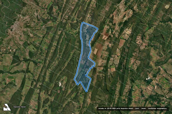 Imagem de satélite de GLEBA SALOBRA VI - Parte 1 em Cáceres - MT