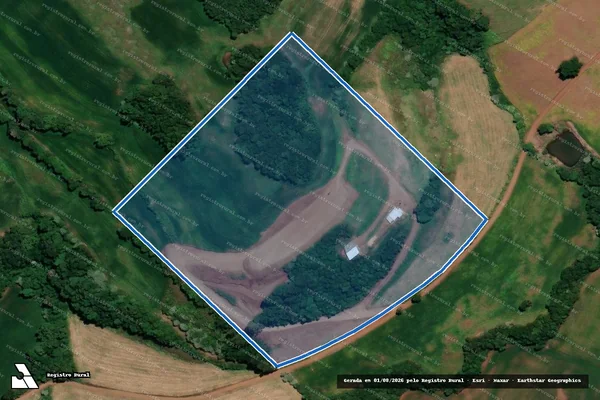 Imagem de satélite de PARTE DO LOTE RURAL 93 - Parcela 1 em Rondinha - RS