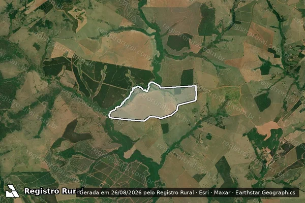 Imagem de satélite de Fazenda Santa Sophia - SANTA SOPHIA em Fernão - SP