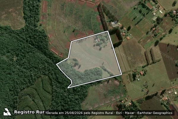 Imagem de satélite de Sem Denominação - Sem Denominação em Botucatu - SP