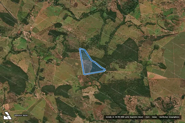 Imagem de satélite de FAZENDA ENGENHO DE SANTANA - GLEBA 03 em Hidrolina - GO