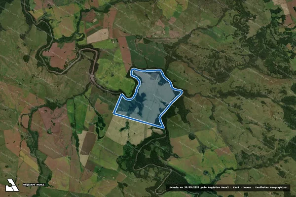Imagem de satélite de Fazenda do Angico / Parcela 1 em Santiago - RS