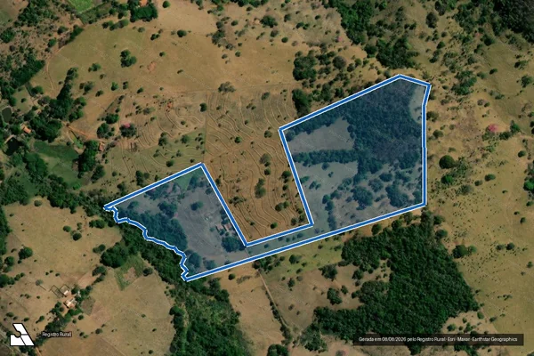 Imagem de satélite de FAZENDA PALMEIRAS, denominado João Vito - Gleba-01 em Campestre de Goiás - GO