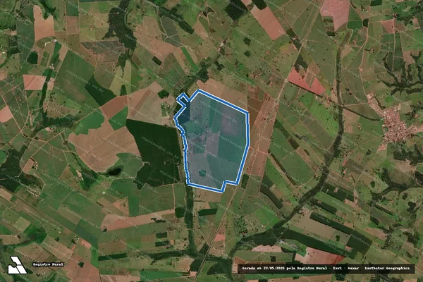Imagem de satélite de Fazenda Nossa Senhora Aparecida em Buritama - SP