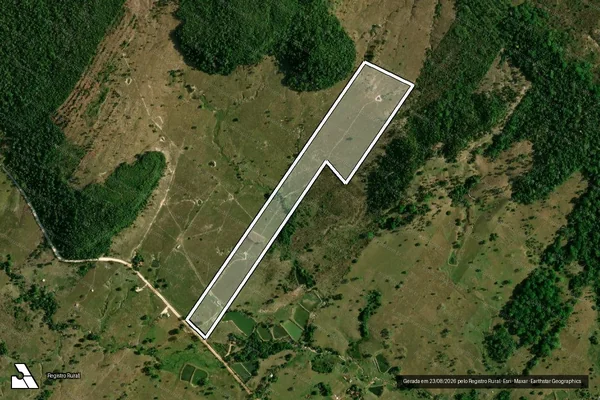 Imagem de satélite de . - Lote 38-Remanescente da Gleba 20-L do PF Jaru Ouro Preto, Str. Trincheira em Mirante da Serra - RO