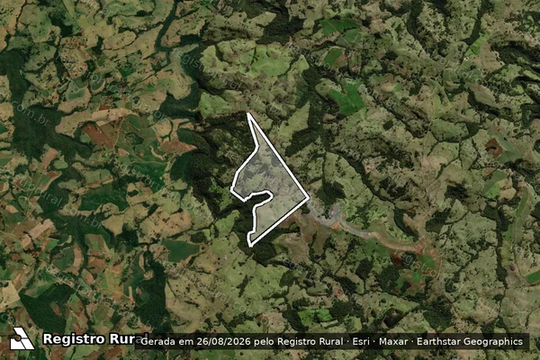 Imagem de satélite de Fazenda São Francisco - Gleba 3 em Palmital - PR