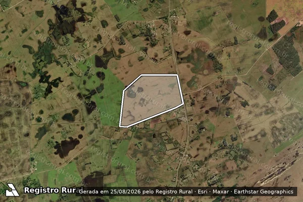 Imagem de satélite de CAMPO BACUPARI 26682 - PARTE 1 em Mostardas - RS
