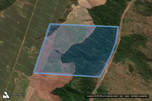 Imagem de satélite de FAZENDA  BEIJU_ JUNÇÃO DOS LOTES 18 e 18A DO LOTEAMENTO  MANGUES em Porto Nacional - TO