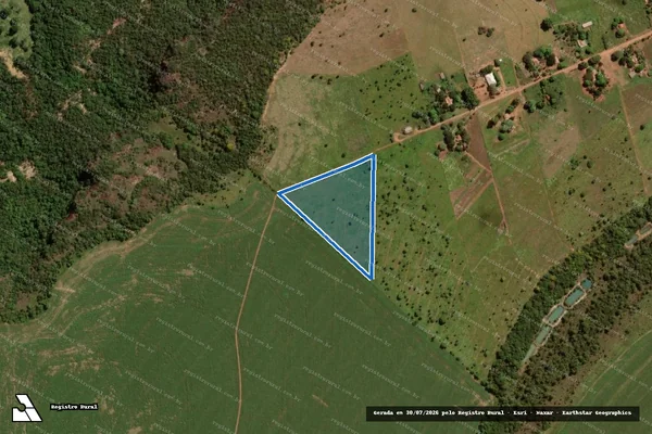 Imagem de satélite de Fazenda São Francisco - Lote 08A em Rio Verde de Mato Grosso - MS