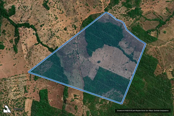 Imagem de satélite de Lote 121, Loteamento Pium Rio do Coco, 2ª Etapa - Parte 01 em Chapada de Areia - TO
