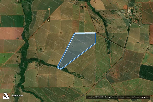 Imagem de satélite de SÍTIO DO CEDRO - Única em Santo Inácio - PR