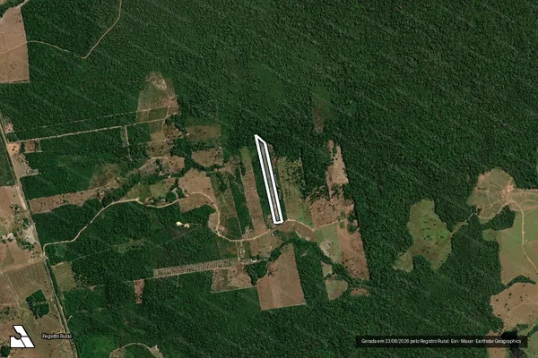 Imagem de satélite de LOTE 26-A1-26 - GLEBA 08 - GLEBA CORUMBIARA - SETOR URUCUMACUÃ - Parte 1 em Vilhena - RO