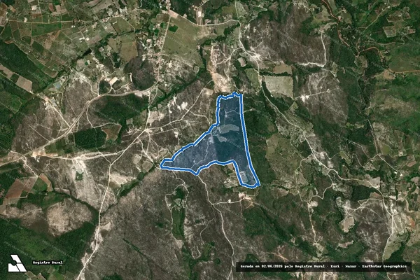 Imagem de satélite de Fazenda Capão do Mel - Parcela 1 em Ibicoara - BA