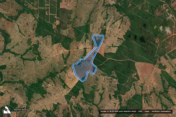 Imagem de satélite de Fazenda Água Quente / Parcela 1 em Rio Quente - GO
