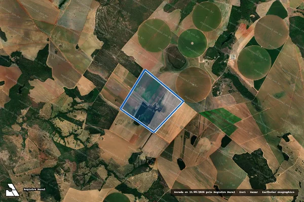 Imagem de satélite de FAZENDA OLHO D?ÁGUA - 001 em Niquelândia - GO