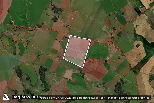 Imagem de satélite de Fazenda Santa Catarina ? Gleba 3 - Parte 1 em Garruchos - RS