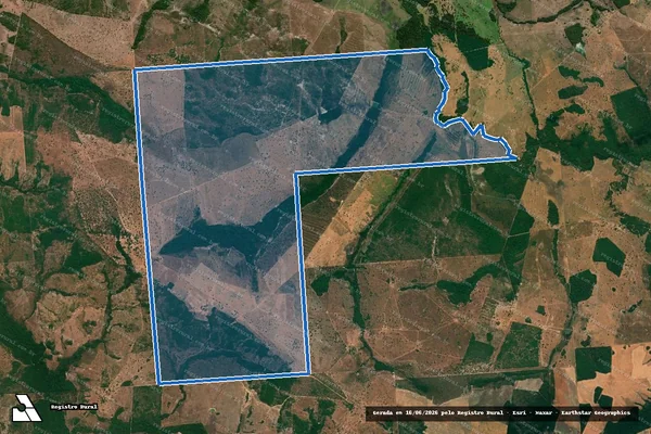 Imagem de satélite de Fazenda São Geraldo - 001 em Chapada de Areia - TO