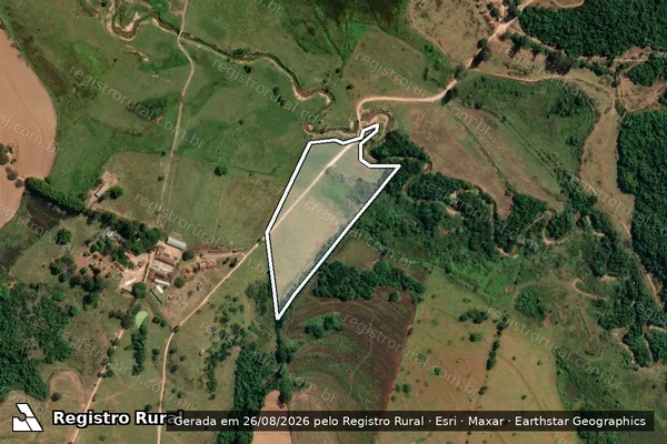 Imagem de satélite de SITIO SANTA JOANA - PARCELA 1 em Mococa - SP