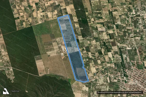Imagem de satélite de FAZENDA VOLTA DA SERRA  - Gleba 01 em Lagoa Nova - RN