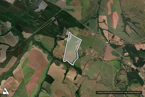 Imagem de satélite de FAZENDA SANTA IZABEL - SANTA IZABEL em Lençóis Paulista - SP