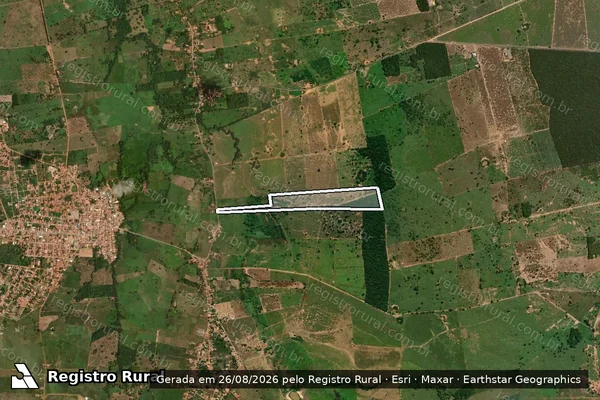 Imagem de satélite de FAZENDA ALTO DE SANTA CRUZ - Parte 1 em Angical - BA