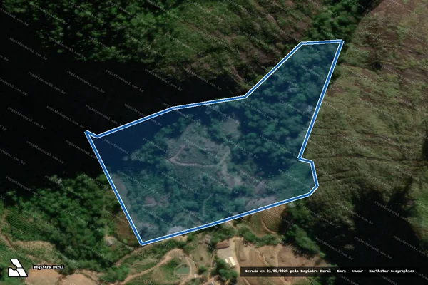 Imagem de satélite de SÃO BENTO DAS PEDRAS - Parte 1 em Conceição do Castelo - ES