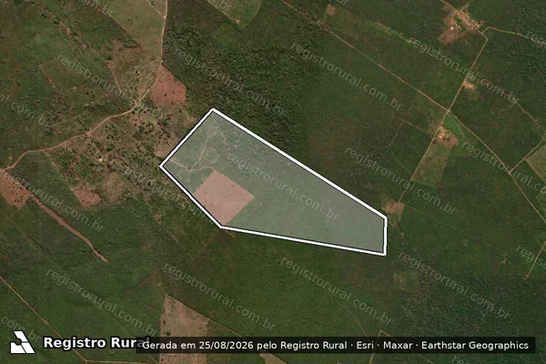 Imagem de satélite de PA SOBRADINHO ? FAZENDA MELO - LOTE 106 - PA SOBRADINHO ? FAZENDA MELO em Grajaú - MA
