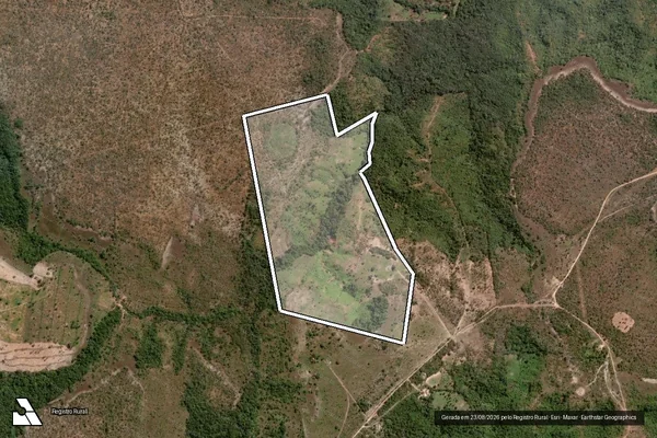 Imagem de satélite de Lote 53-D, do Loteamento Santa Rosa - Lote 53-D1 em Centenário - TO