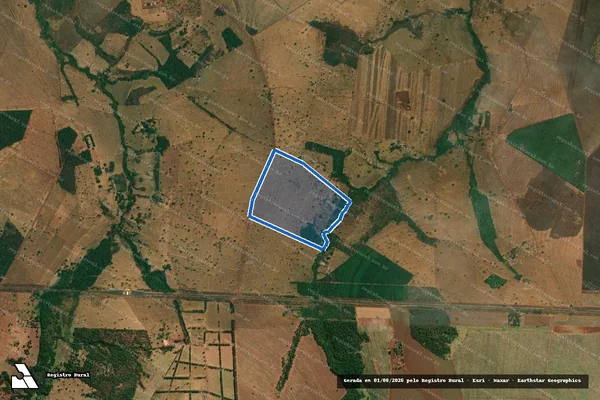 Imagem de satélite de FAZENDA CAMPO ALEGRE - 001 em Ituiutaba - MG