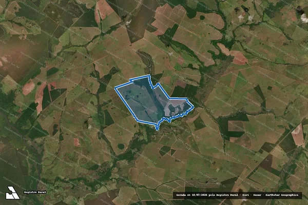 Imagem de satélite de FAZENDA SÃO JOSÉ DAS PEDRAS em Inocência - MS