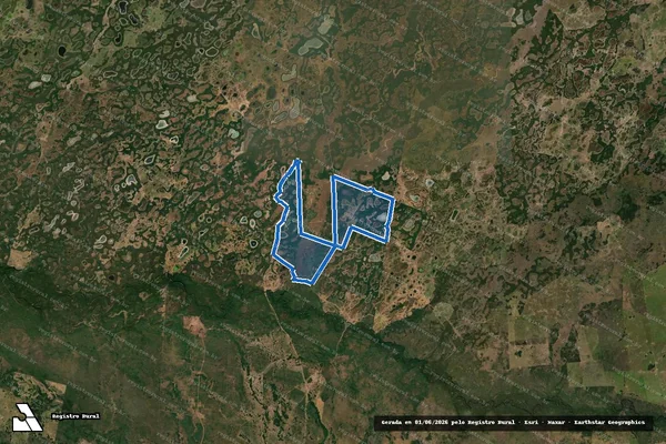 Imagem de satélite de Fazenda Campo Novo - Quinhão A em Aquidauana - MS