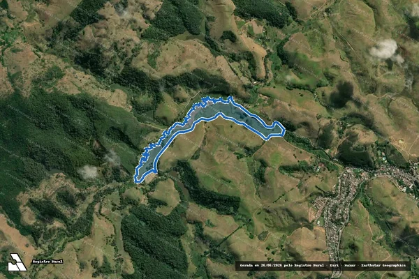 Imagem de satélite de Fazenda Campo Alegre - Gleba C em Valença - RJ